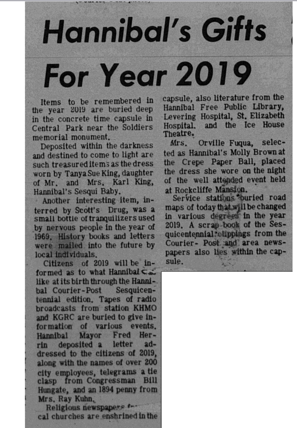 Time Capsule 1969