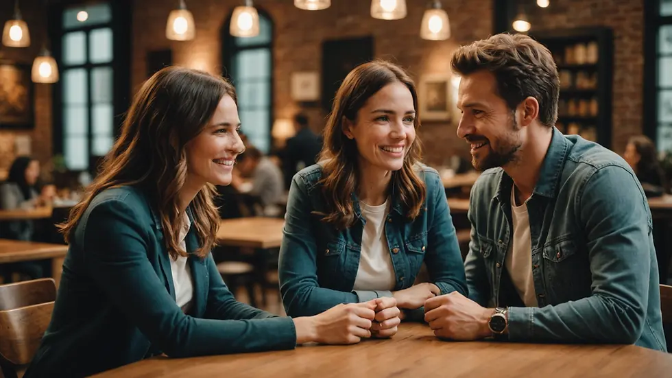 Engaging conversation concept