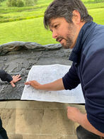 Romain Bréget guiding on the Normandy battlefields