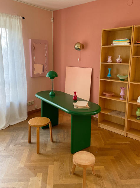 Gustaf Westman Objects Chunky Desk 1600 Dark Green