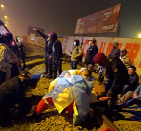 CHOSICANO SE DESPISTÓ EN LA CARRETERA CENTRAL