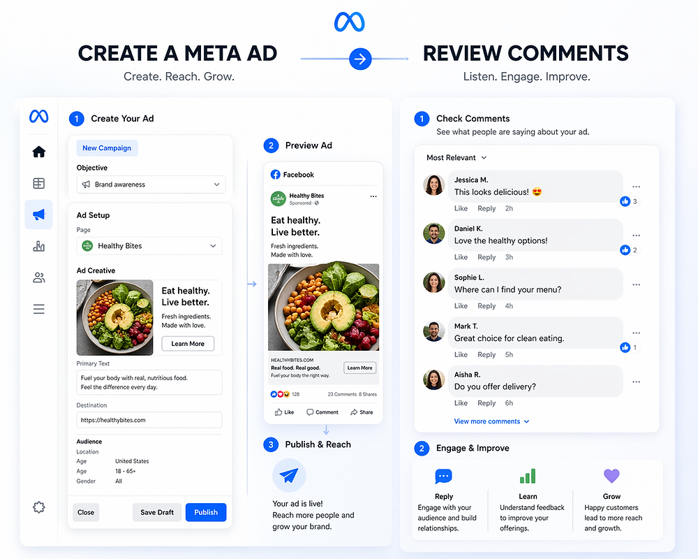 Meta Insights Example META INSIGHTS 🧠 Peek The Ad Comment Section and Study Competitor Playbooks