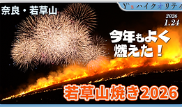 奈良の伝統行事「若草山焼き2026」開催されました！