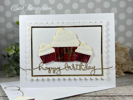 Alcohol Cupcake Trio Happy Birthday Script
