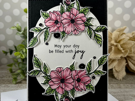 May Your Day be Filled with Joy Whimsical Flowers Frame