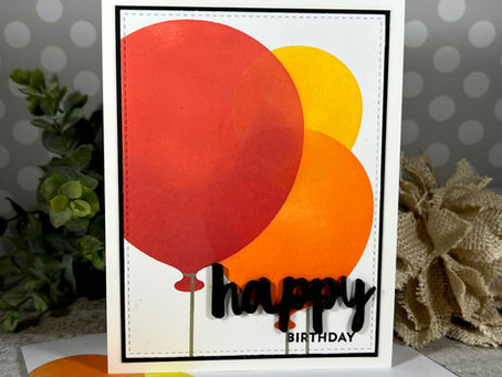 Stenciled Birch Press Designs Party Balloons