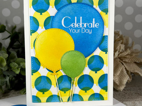 Balloon Stencil Celebrate Your Day