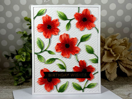 Red Flourishing Blooms Birthday Wishes