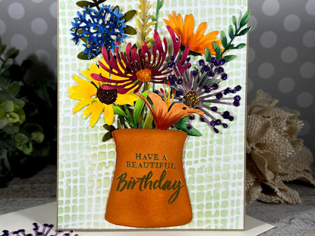 Have a Beautiful Day Wildflower Vase