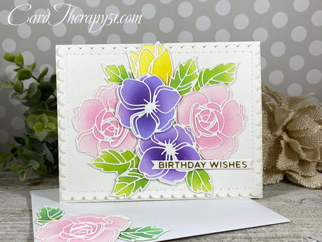 Floral Doodles Birthday Wishes