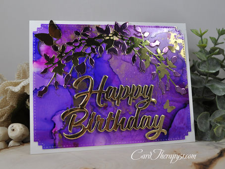 Leafy Garland Happy Birthday