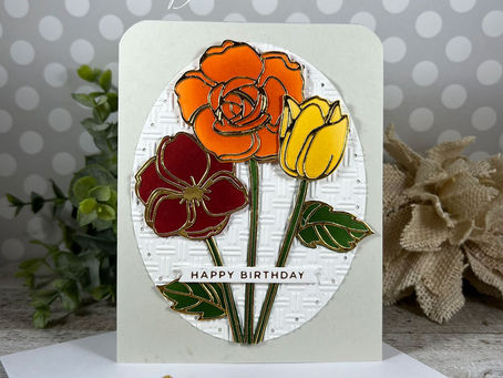 Floral Doodles Happy Birthday