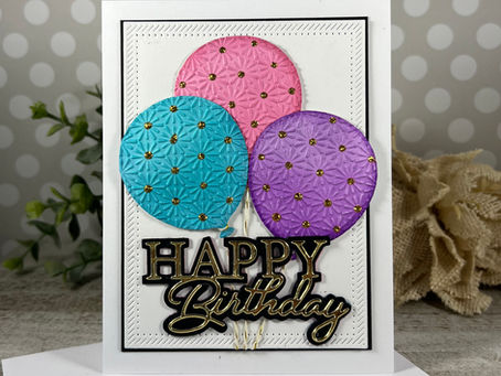 Pink, Purple, White, and Gold Balloons