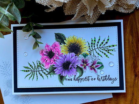 Botanical Bouquet Happiest of Birthdays