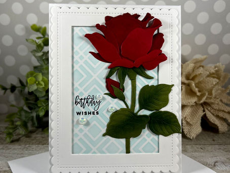 Red Layered Rose Birthday Wishes