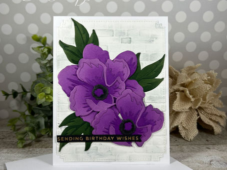 Purple Peony Dream Sending Birthday Wishes