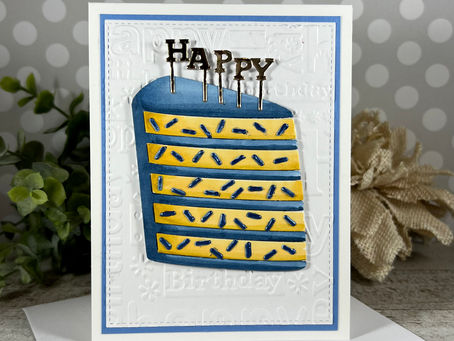 Cake with Sprinkles Happy Birthday