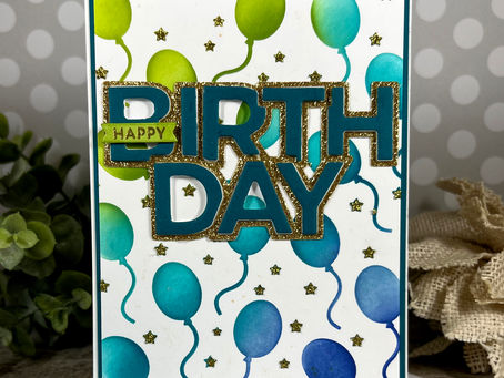 Chunky Happy Birthday Balloons