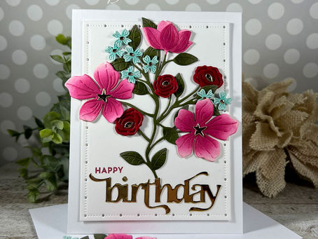 Petal Floral Happy Birthday