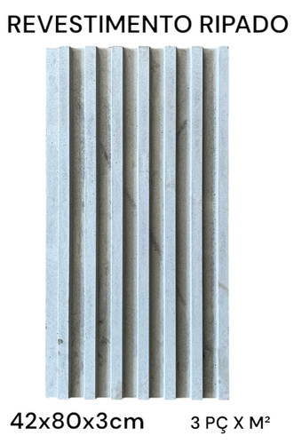 Revestimento Ripado 80x42x3cm UN | ArtefatosGaribaldi