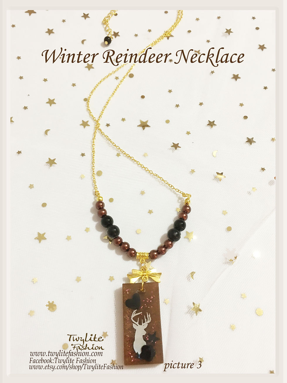 Thumbnail: Winter Reindeer Necklace