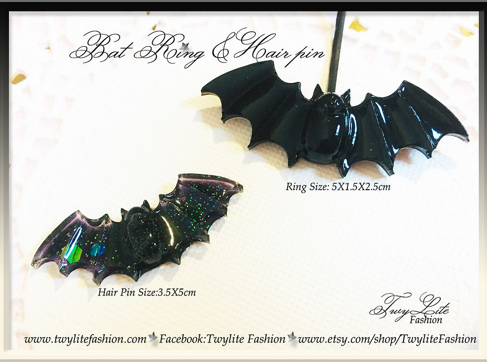 Thumbnail: Chubby Bat Ring & Hair Pins
