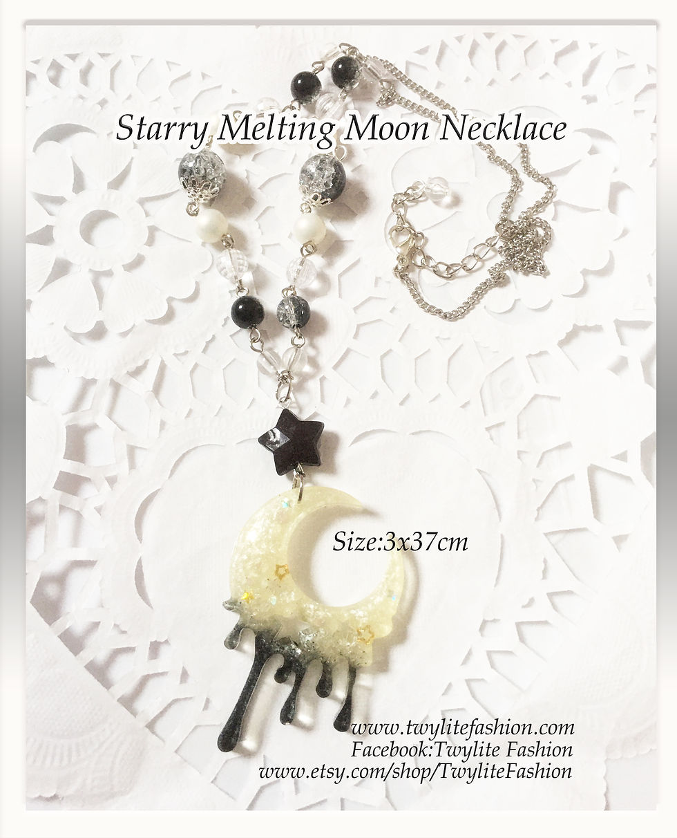 Thumbnail: Starry Melting Moon Necklace