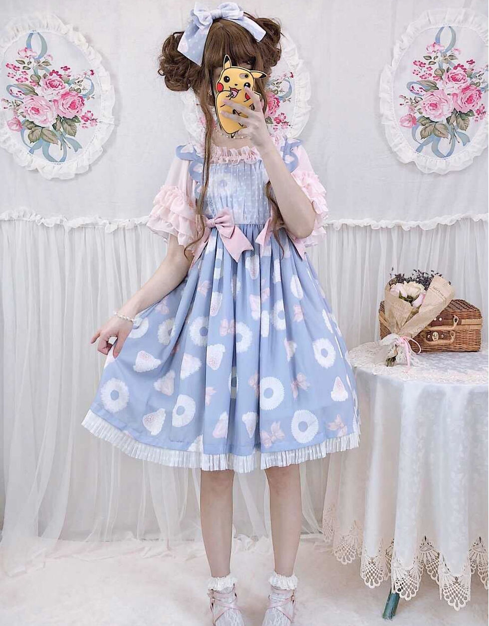Thumbnail: Ruffly trumpet sleeve Lolita Blouse