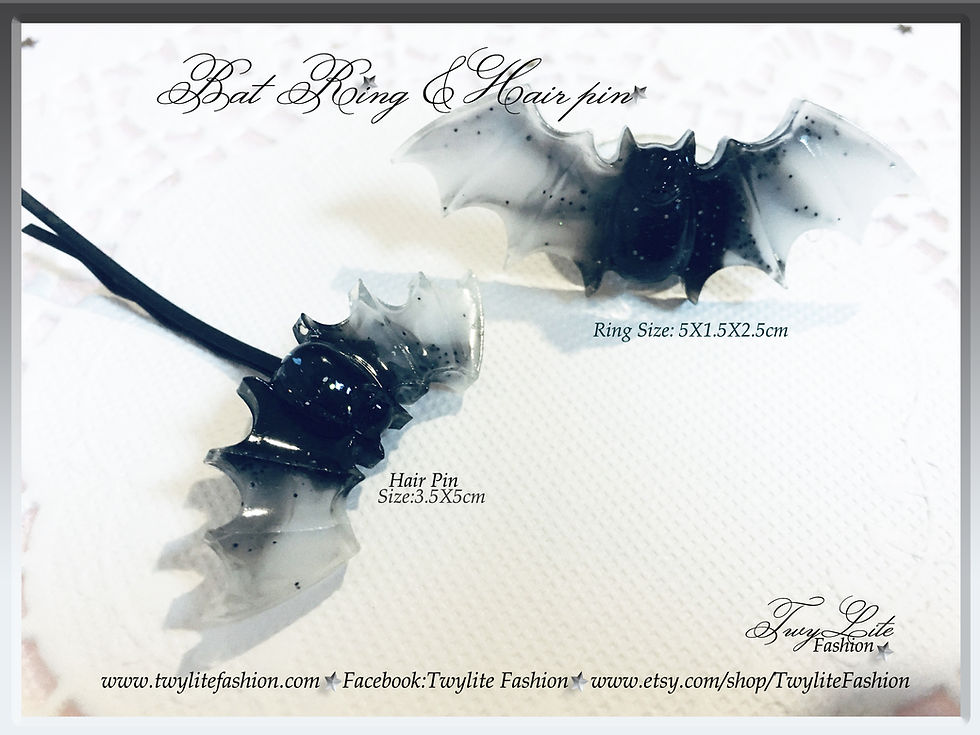 Thumbnail: Chubby Bat Ring & Hair Pins