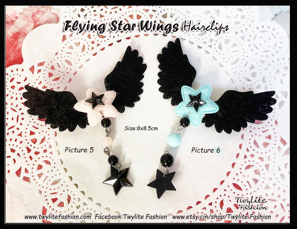 Thumbnail: Flying Star Wings Hairclips