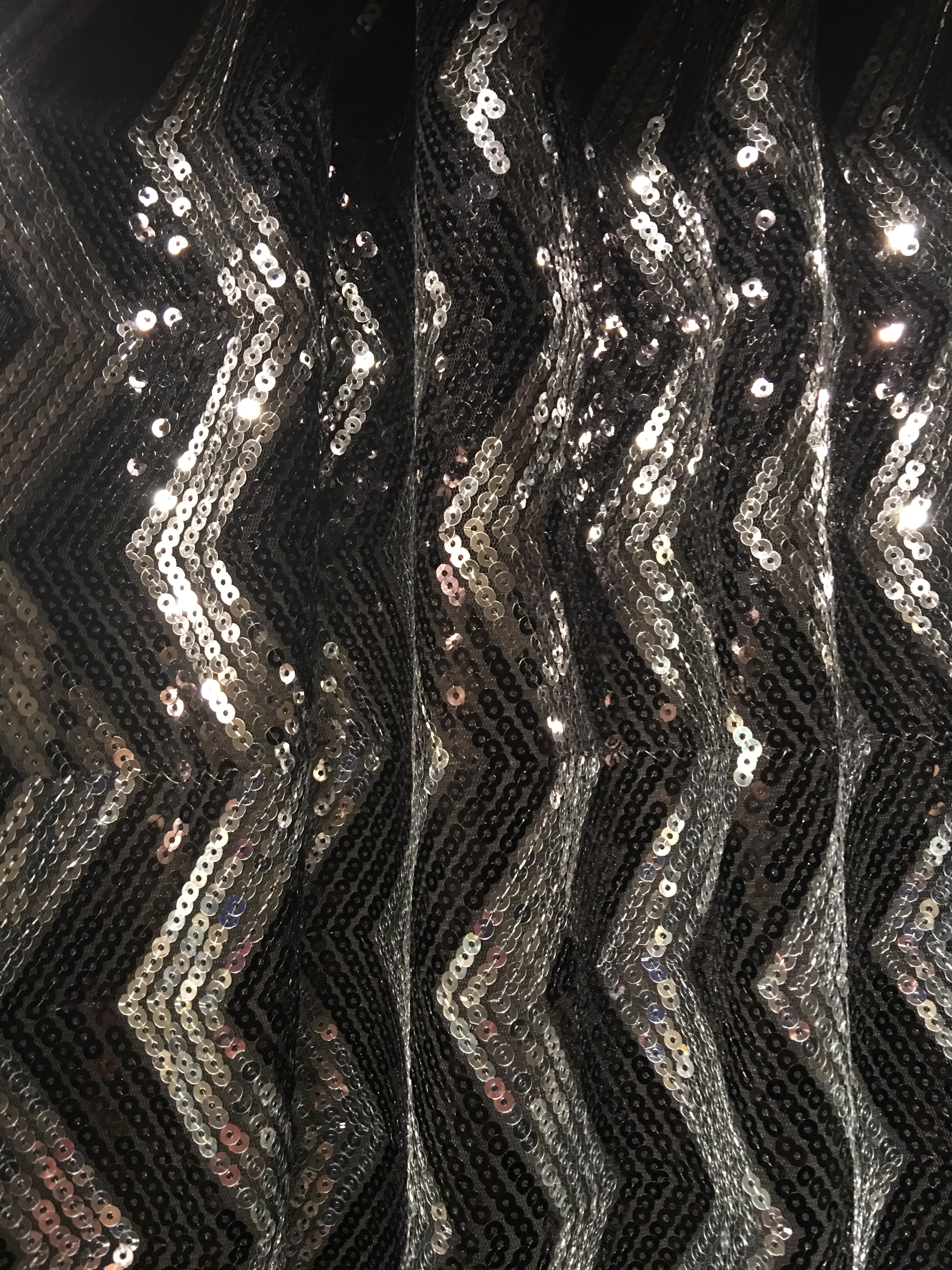 Black and Silver Sequin