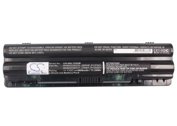 Thumbnail: Dell JWPHF 6600mAh Replacement Battery