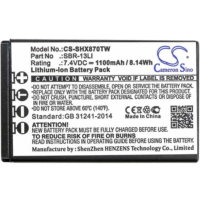 Thumbnail: Standard Horizon HX870E 1100mAh Replacement Battery