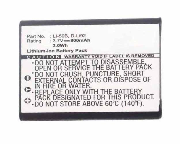 Thumbnail: Olympus SZ-31MR 800mAh Replacement Battery