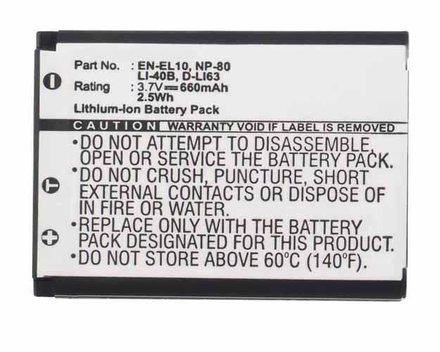 Thumbnail: Olympus 780 660mAh Replacement Battery