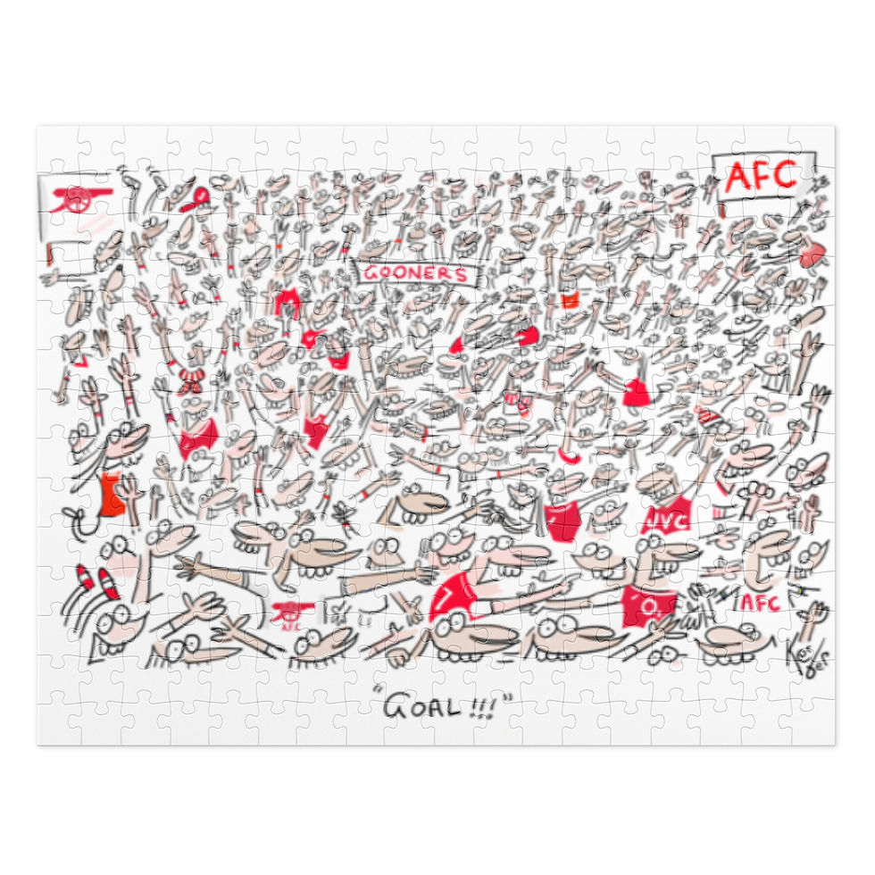 Thumbnail: "Arsenal GOAL" Jigsaw puzzle with tin