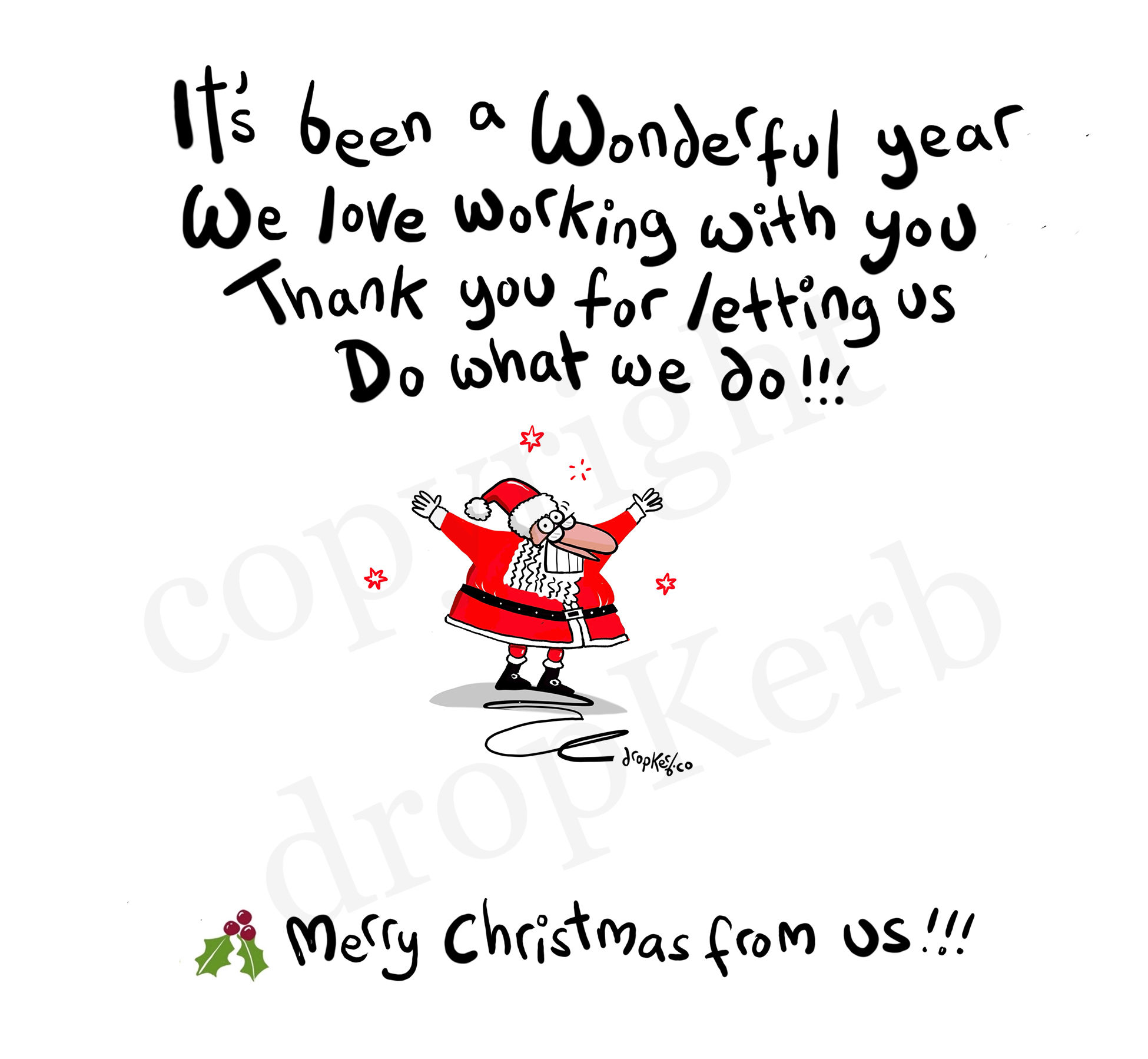 A Christmas 'Thank You' e-note