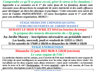 Animations Avril à Juin 2025