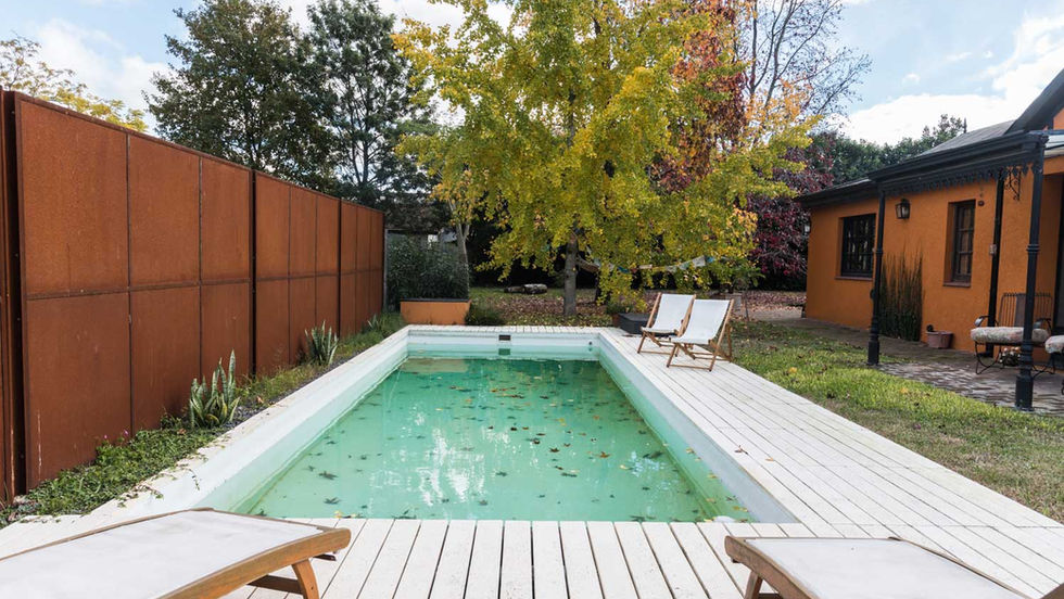 arquitectura de exteriores + piscina