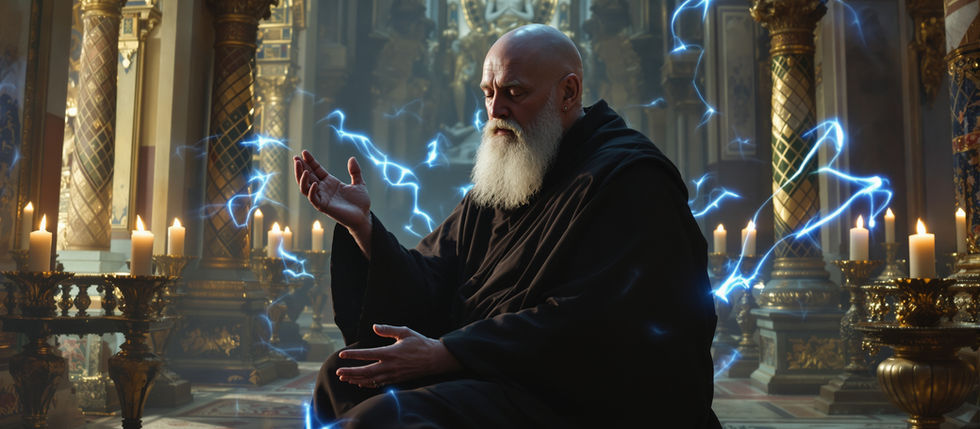 ilahi melodilerle dua eden rahip