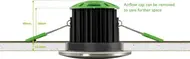 JCC V50 7.5w Fixed Fire Rated LED Downlights Colour Selectable 3000 4000K IP65