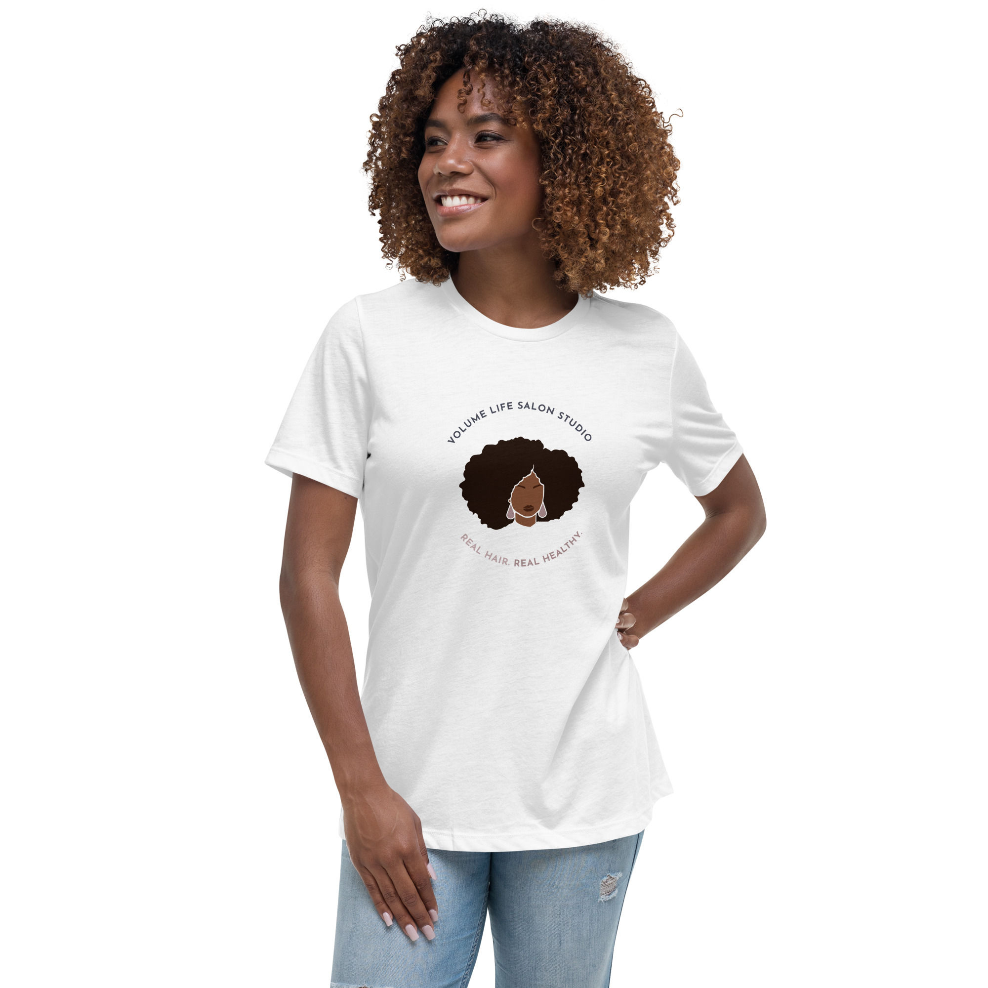 Real Hair. Real Healthy. Women's Relaxed T-Shirt