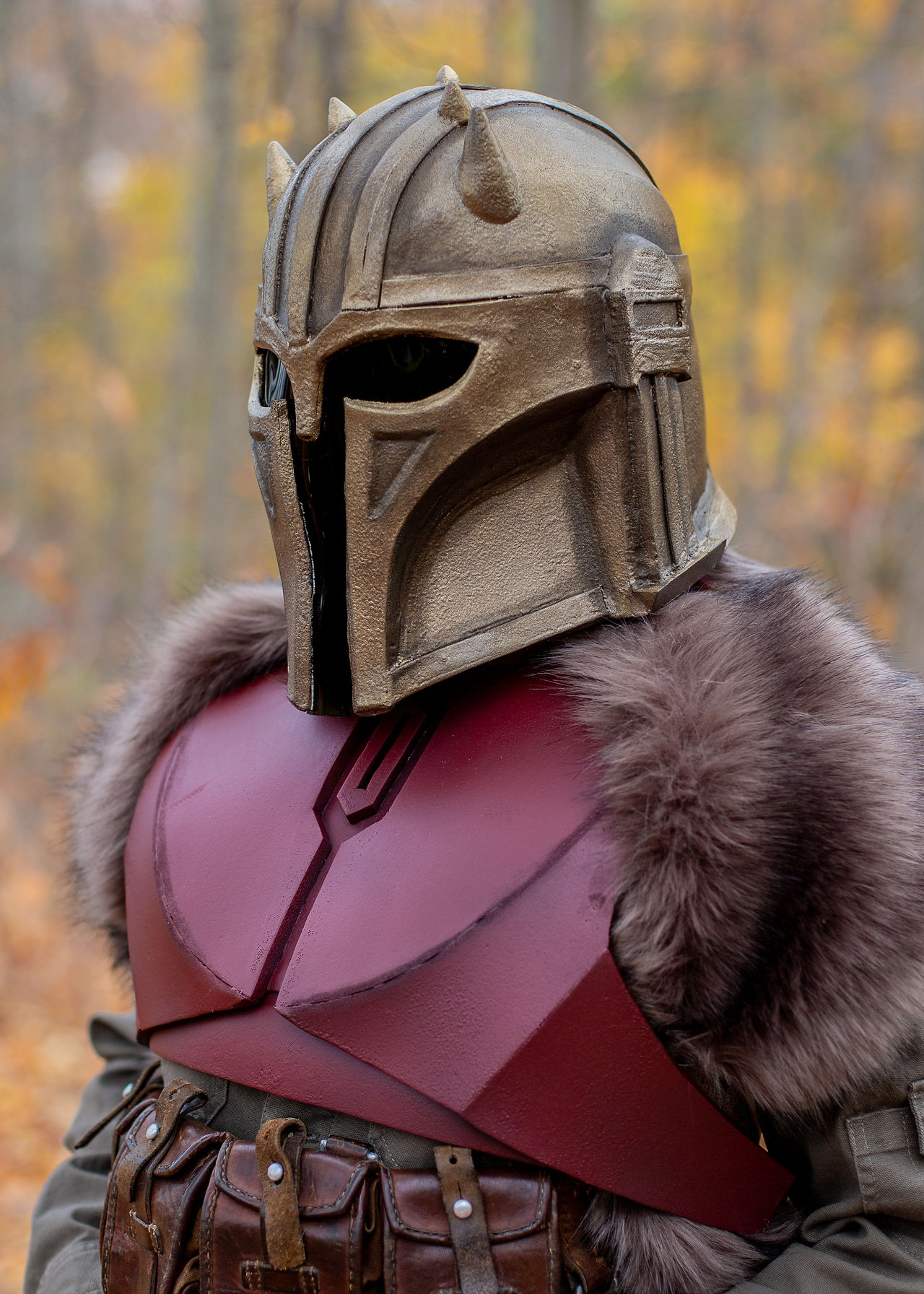 The Armorer costume Mandalorian helmet foam armor cosplay