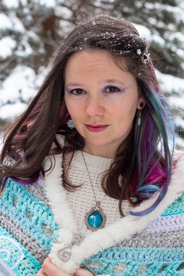 Elsa crochet triangle shawl inspired by Disney Frozen II