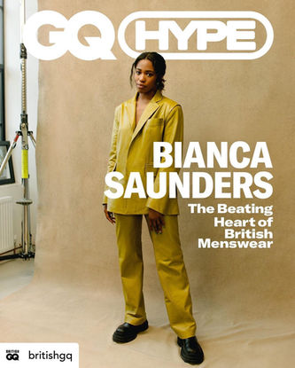bianca saunders, gq, makeup artist, editorial, front cover