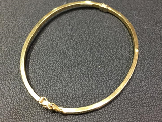 18金のブレスレットを買取させて頂きました。