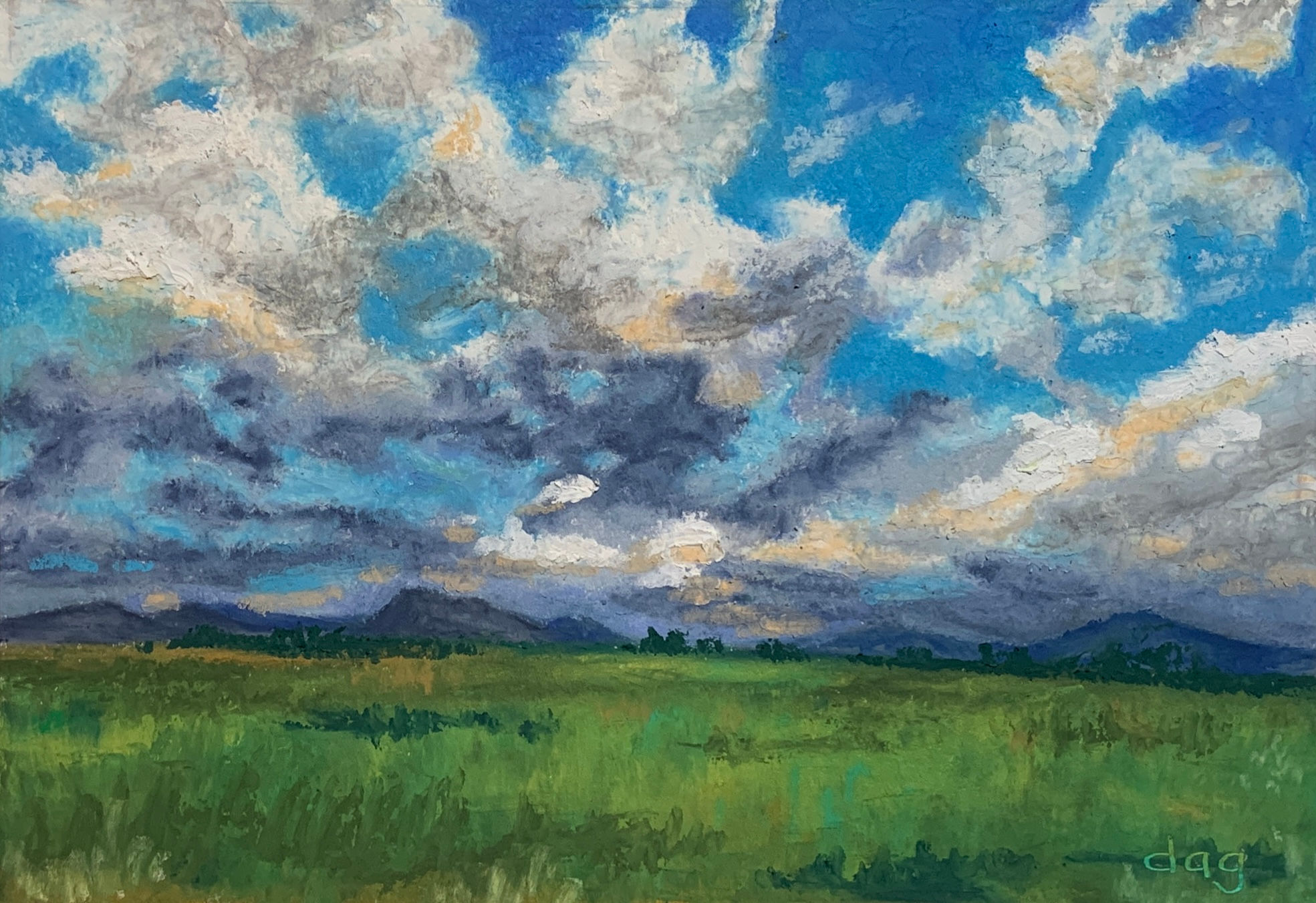 ORIGINAL Canvas Frame 5 x 7 What's Being Traded (Oil Past