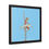 Thumbnail: Ballerina on Canvas (Sky blue background x Black Frame)