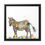 Thumbnail: Zebra on Canvas (White background x Black Frame)