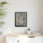 Thumbnail: Tupac Makaveli on Canvas  (White background x Black Frame) 